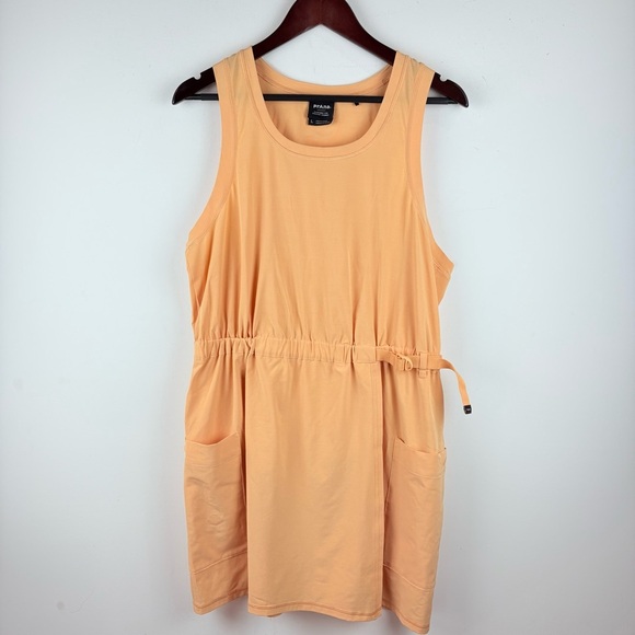 Prana Railay Pocket Orange Dress Athletic Outdoors Hiking Casual Large EUC - Picture 5 of 9